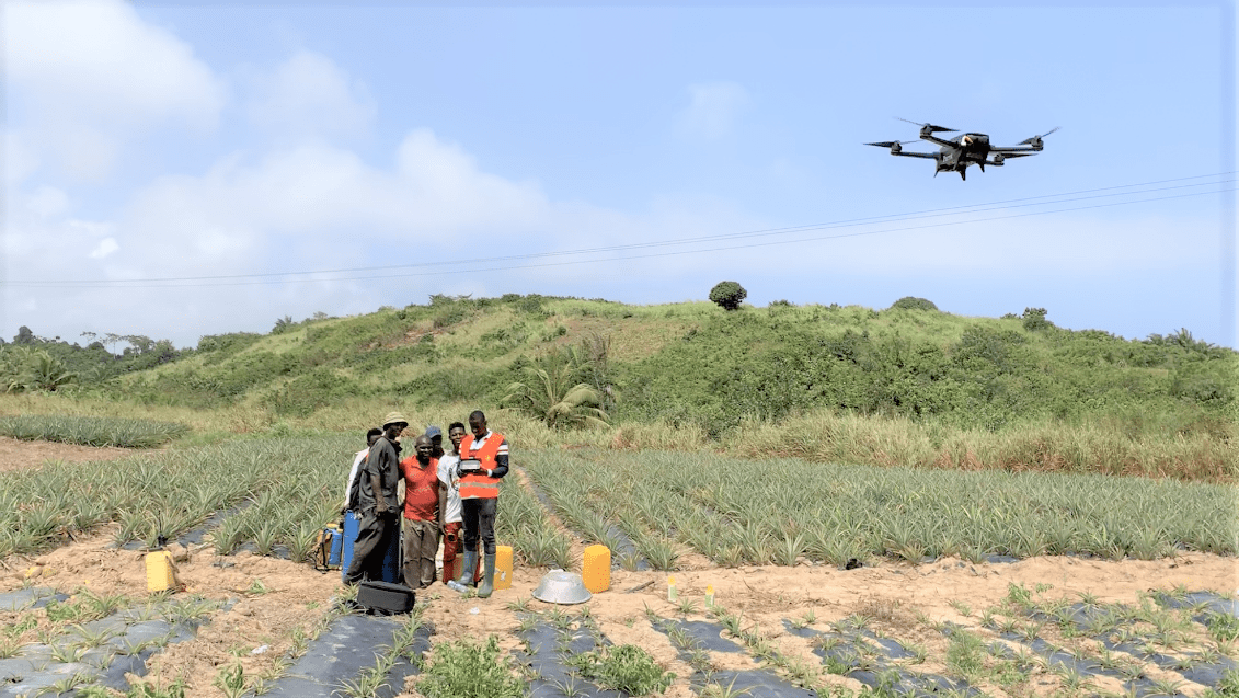 Showcasing of data capture using drones to farmers